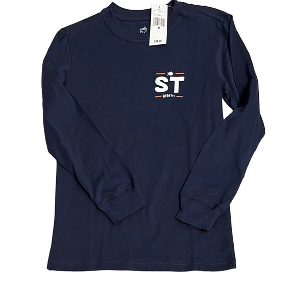 Southern Tide Skipjack fishing  boat long sleeve shirt Camo Stack Youth YM YXL - Picture 3 of 4